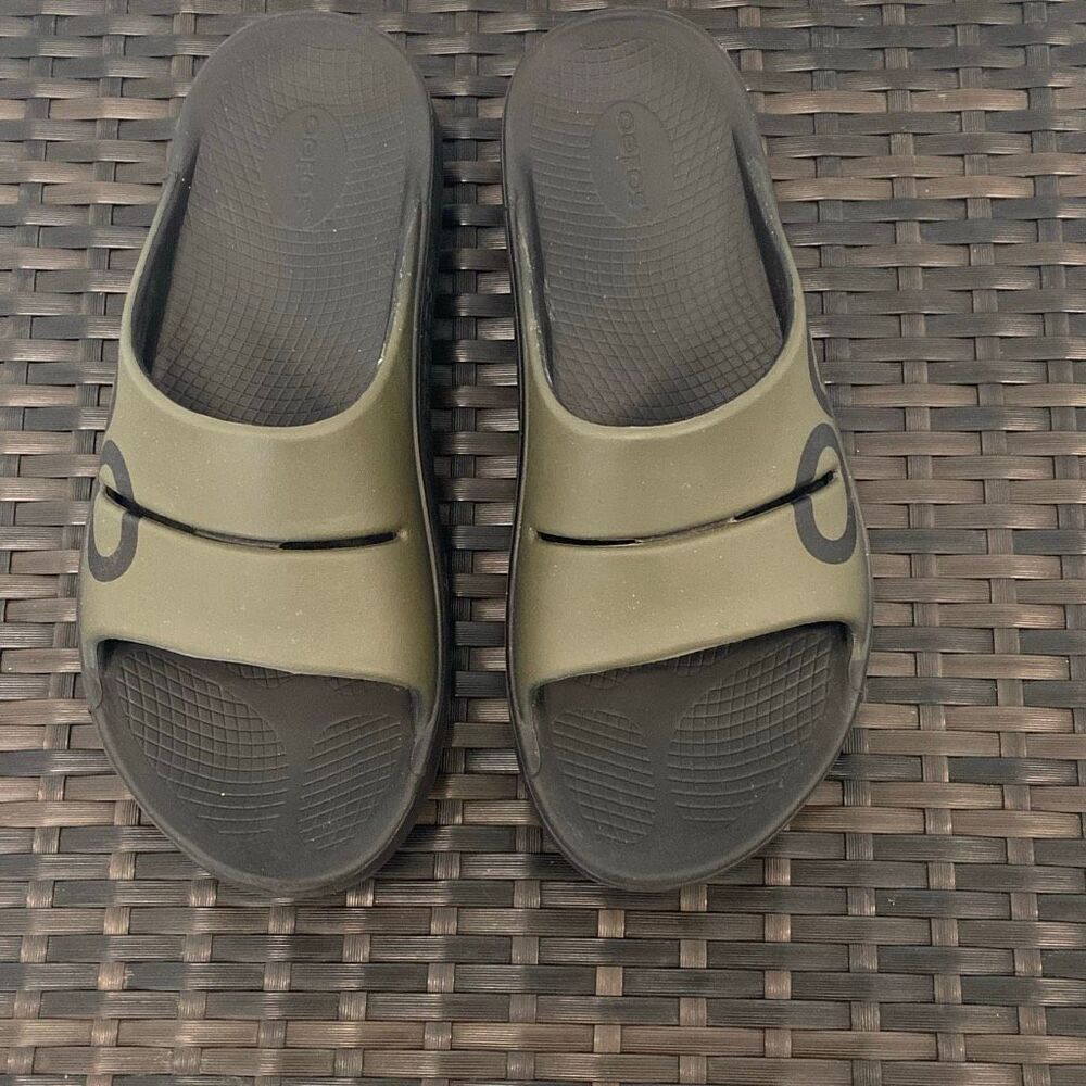OOFOS OOahh slide sandals, men’s size 11 - Picture 3 of 7